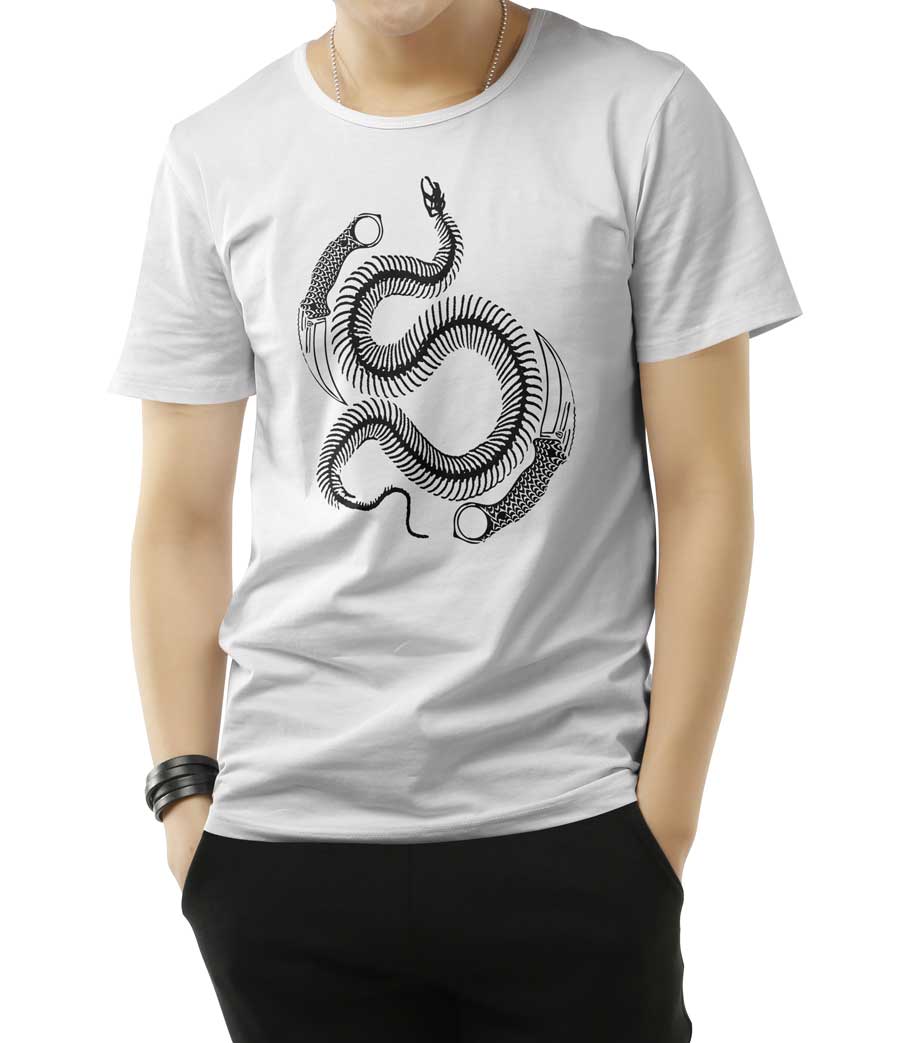 tshirt bianca yin & yang nero tshirt bianca yin & yang nero