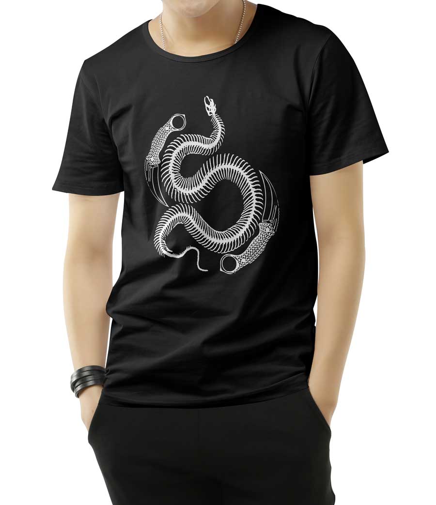 tshirt nera yin & yang bianco tshirt nera yin & yang bianco